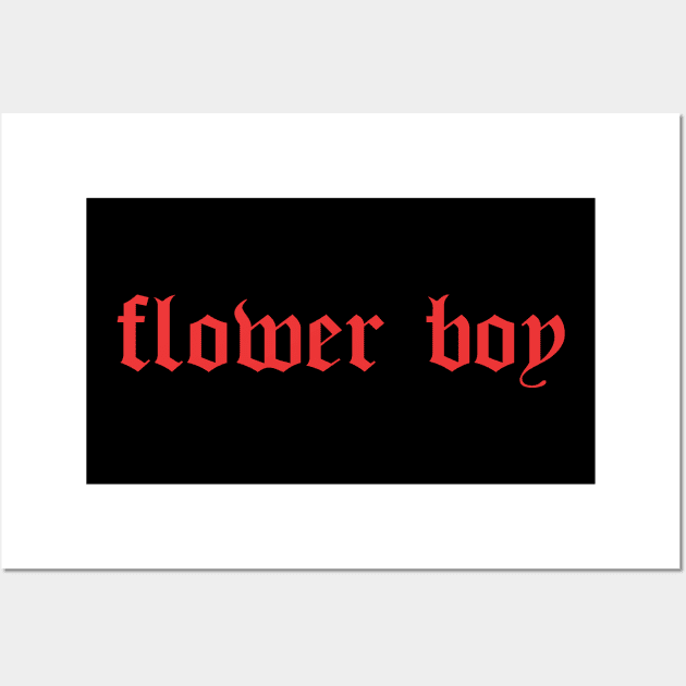 flower boy 2 Wall Art by pinkbrownies